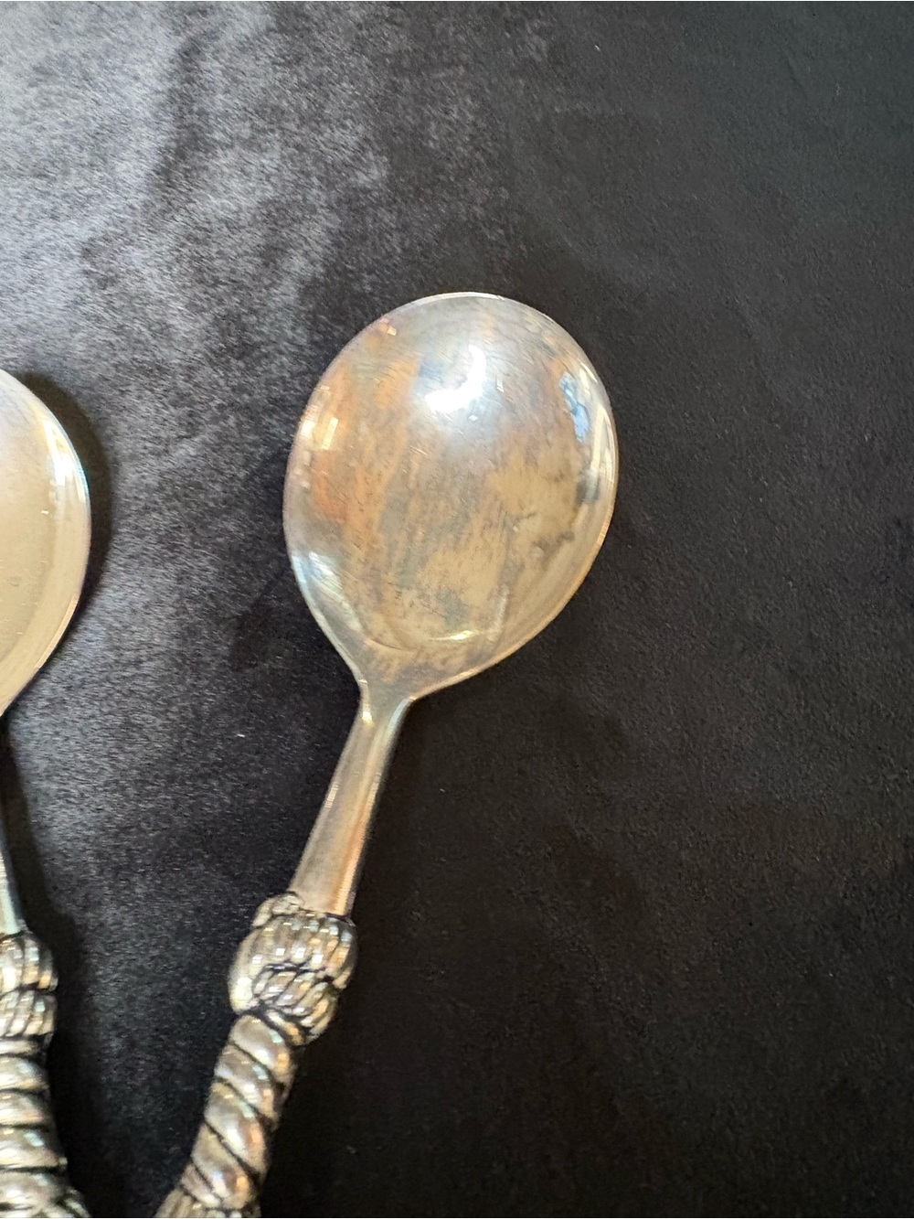 Vintage Silea Silver Plated Salad Serving Set - Picture 8 of 11